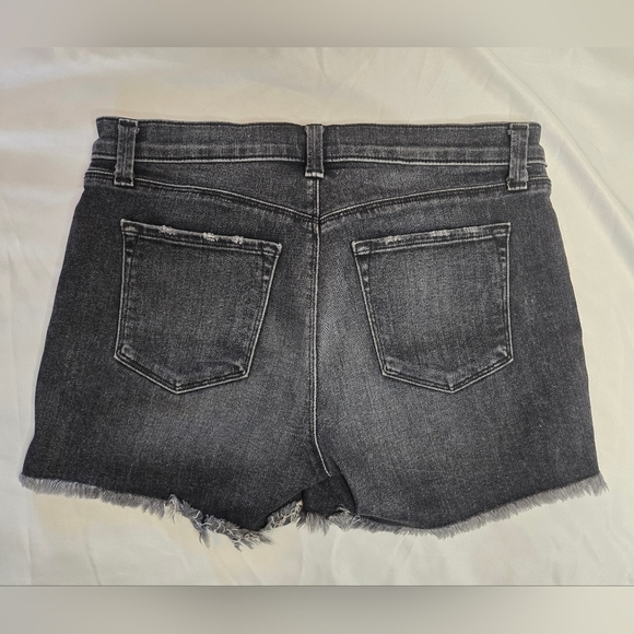 🖤 J Brand Mia Vagabond Distressed Denim Shorts | Black | Size 29 - Picture 8 of 9